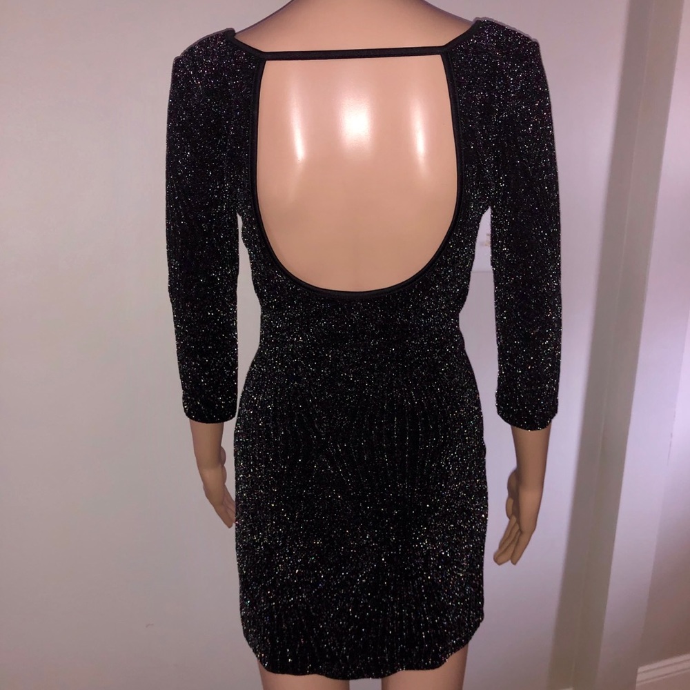 Ribbed glitter dress